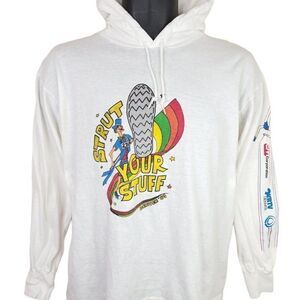 Strut Your Stuff Fun Run T Shirt Hoodie Vintage 80s 1983 Denver Colorado Made In